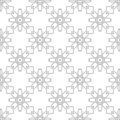 
Vector geometric pattern. Repeating elements stylish background abstract ornament for wallpapers and 

backgrounds. Black and white colors 