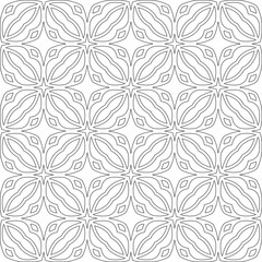 Vector geometric pattern. Repeating elements stylish background abstract ornament for wallpapers and 

backgrounds. Black and white colors 
