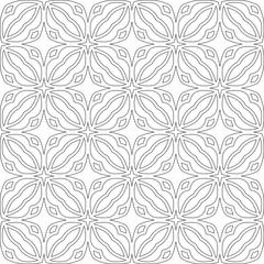 Foto op Aluminium Vector geometric pattern. Repeating elements stylish background abstract ornament for wallpapers and   backgrounds. Black and white colors   © t2k4