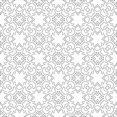 Vector geometric pattern. Repeating elements stylish background abstract ornament for wallpapers and 

backgrounds. Black and white colors 
