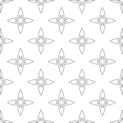 Vector geometric pattern. Repeating elements stylish background abstract ornament for wallpapers and 

backgrounds. Black and white colors 
