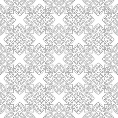 Vector geometric pattern. Repeating elements stylish background abstract ornament for wallpapers and 

backgrounds. Black and white colors 
