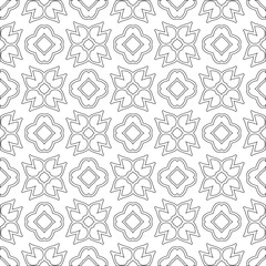 Vector geometric pattern. Repeating elements stylish background abstract ornament for wallpapers and 

backgrounds. Black and white colors 
