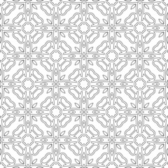 Vector geometric pattern. Repeating elements stylish background abstract ornament for wallpapers and 

backgrounds. Black and white colors 
