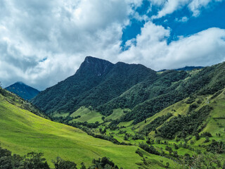 Fototapeta na wymiar Cocora Valley beautiful landscape