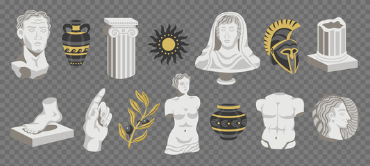 Antique Items Transparent Set
