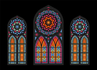 Cathedral Mosaic Windows Background