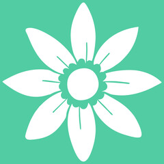 flower illustration in pastel colors