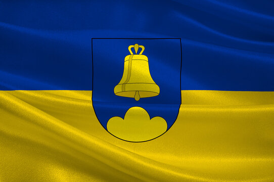 Flag of Triesenberg in Liechtenstein