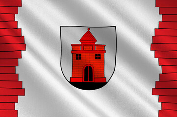 Flag of Panevezys city in Lithuania