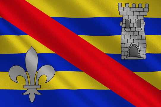 Flag of Hesperange in Luxembourg