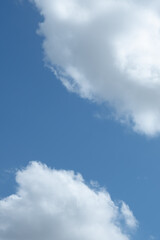 Cloudscape, Close-up Clouds with Blue Sky Background.
