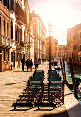 Fototapeta na wymiar Szenen in Venedig