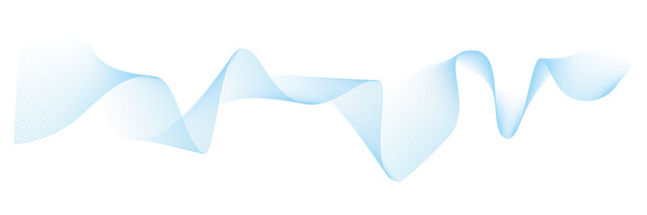 background with abstract vector blue colored wave lines 