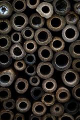 hollow wooden sticks