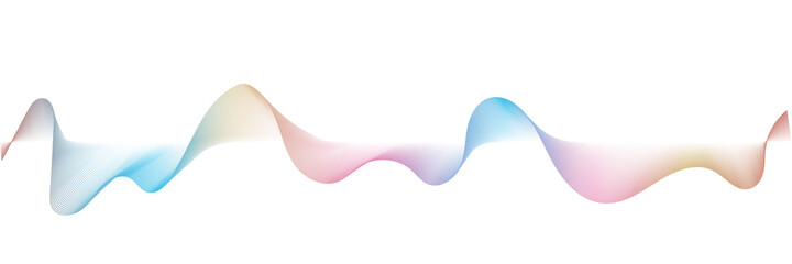 background with abstract vector rainbow colored wave lines 