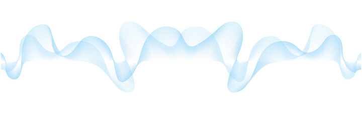 background with abstract vector blue colored wave lines 