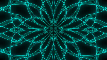 Abstract cosmic chaos background. Symmetric kaleidoscope backdrop from Liquid hypnotic rays.