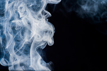 smoke moving background abstract pattern background on a black background