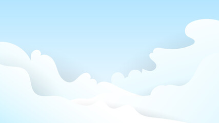 Cloud waves vector background , illustration Vector EPS 10