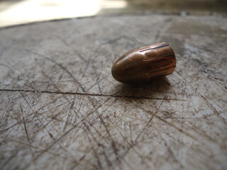 9mm caliber bullet macro