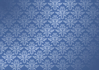 Tapeta stara, niebieska vintitage © KR Studio