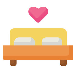 bed flat icon