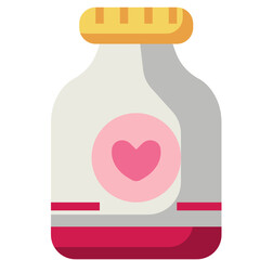 bottle flat icon