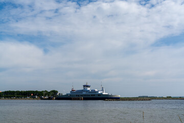 the Langeland Ferry at the ferry terminal in Tars on Lolland Island in southern Denmark