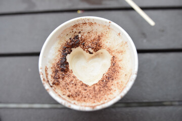 Love Coffee in the Rain