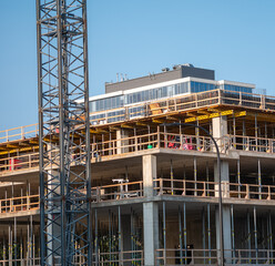 Construction Site with Crane