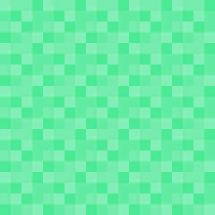 Seamless pattern green color mosaic small pixels square shape abstract backgrounds texture wallpaper textile fabric vector illustration