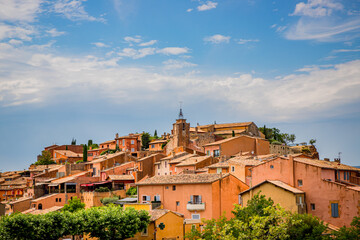 Obraz premium Vue sur Le village de Roussillon