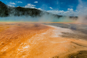 Hot springs in Yellowstone National Park