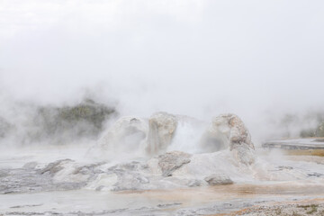 Geothermal feature, Yellowstone National Park, Wyoming, USA