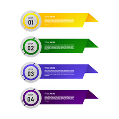 Obraz premium Set of design element infographic isolated on white background