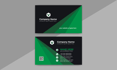 Double Sided Corporate Business Card Template Design 10