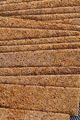 dry crusty bread from rye flour