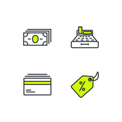 shopping set icon, isolated shopping set sign icon, vector illustration