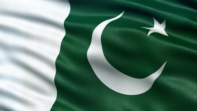 Pakistan Flag Seamless Loop