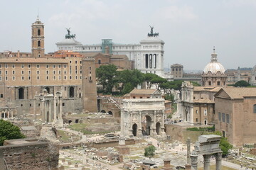 Fototapeta premium The Roman Forum in Rome Italy