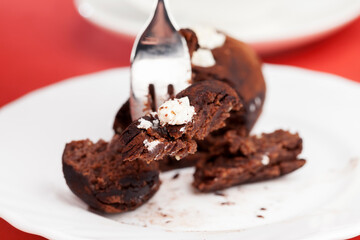dessert made of chocolate and butter cream