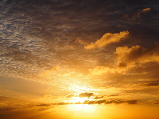 Orange cloudscape