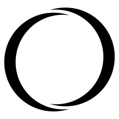 Circle, semicircle icon, symbol. Circular frame, border - obrazy, fototapety, plakaty