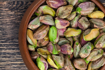 delicious and salty pistachio nuts