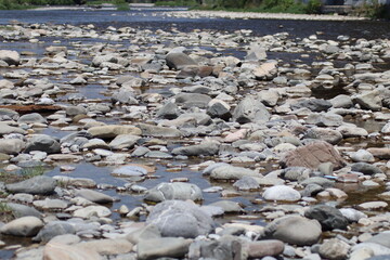 river and stones