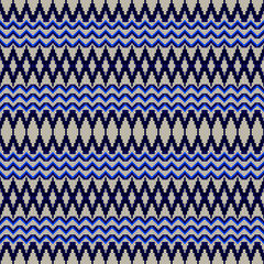 Colorful Tribal Diamond Pattern &ndash; Ethnic Seamless Textile Design