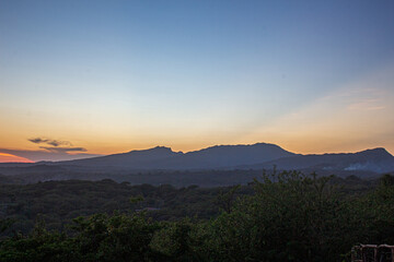 Atardecer en las montañas