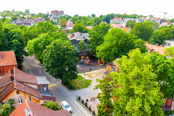 Zelenogradsk, Russia, June 22, 2021. View to the city from above