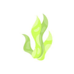 Isolated cute seaweed. Sea life Vector illustration
